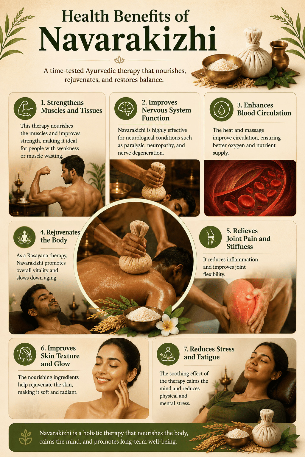 Navara kizhi at Dhanvanthri Ayurveda Vaidya Salai – Madurai
