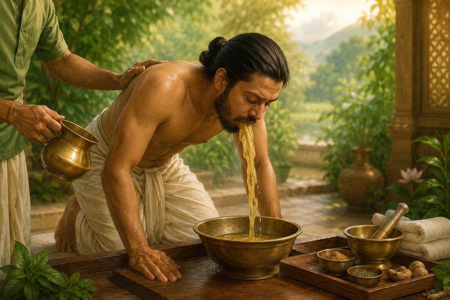 Vamana at Dhanvanthri Ayurveda Vaidya Salai – Madurai